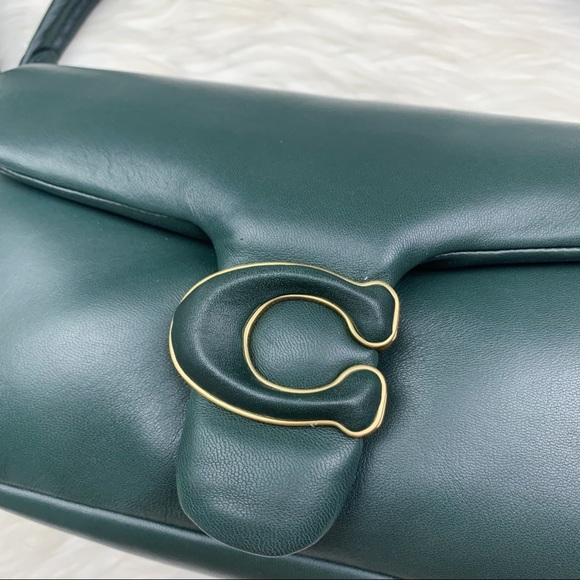 Coach Pillow Tabby Shoulder Bag 26 Amazon Green NEW - Picture 3 of 12